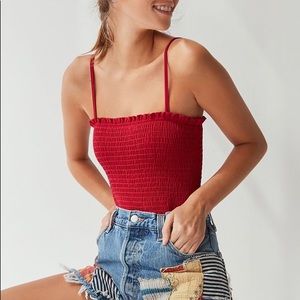 Out From Under Smocked Bodysuit